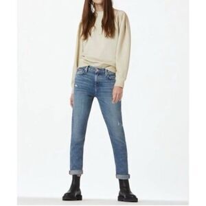 Hudson Lana Slim Boyfriend Rolled Cuff Ankle Jeans Denim Women’s Size 27 NWT